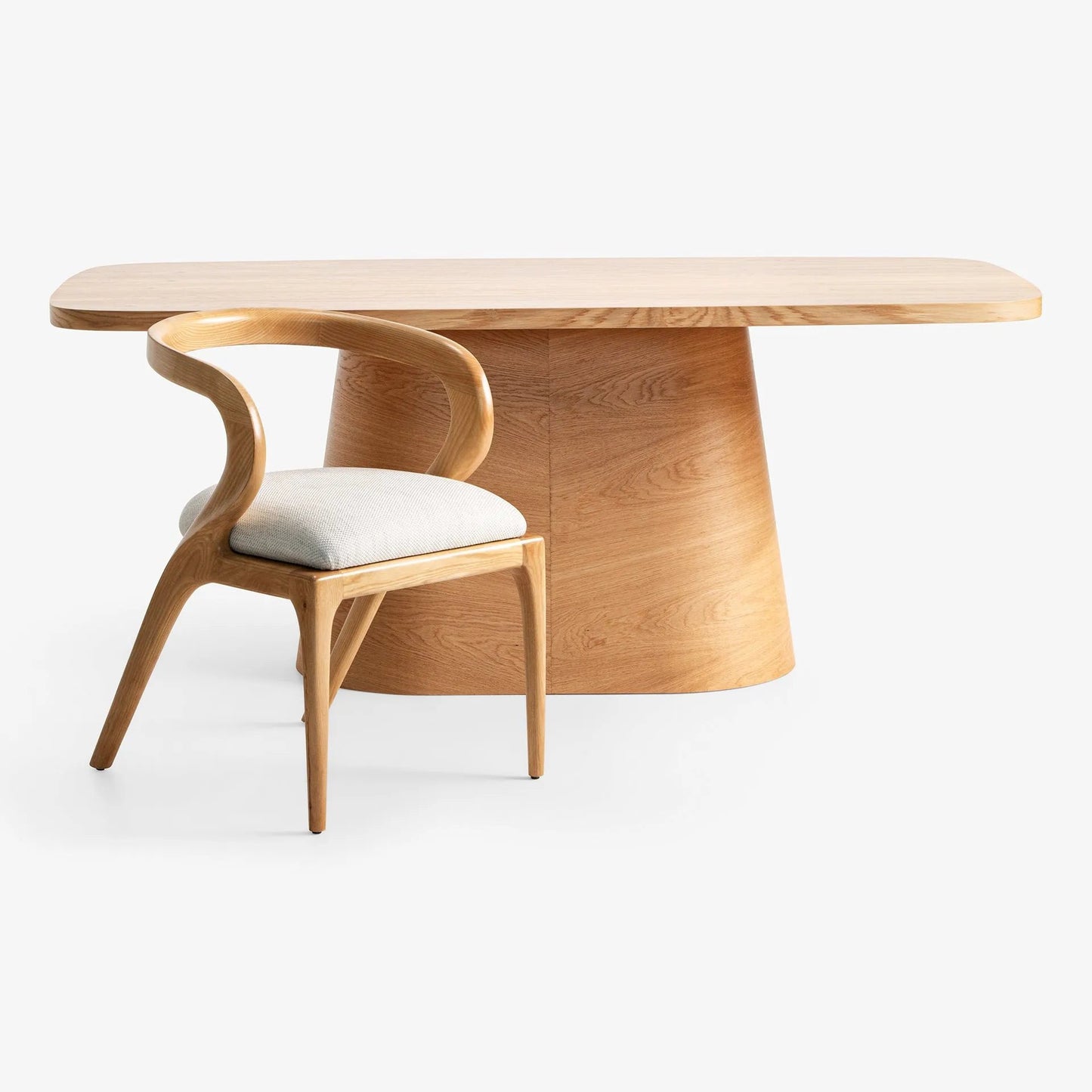 Sakuto Table + 6 Pieces of Nana Ash Tree Chair Large - NETHORECA