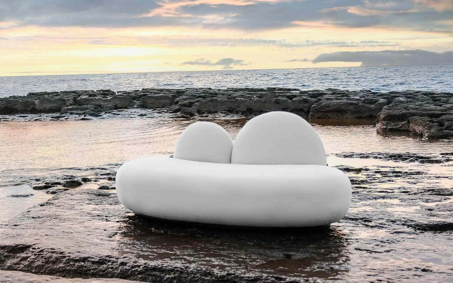 FUYU TWO-SEAT SOFA White - NETHORECA