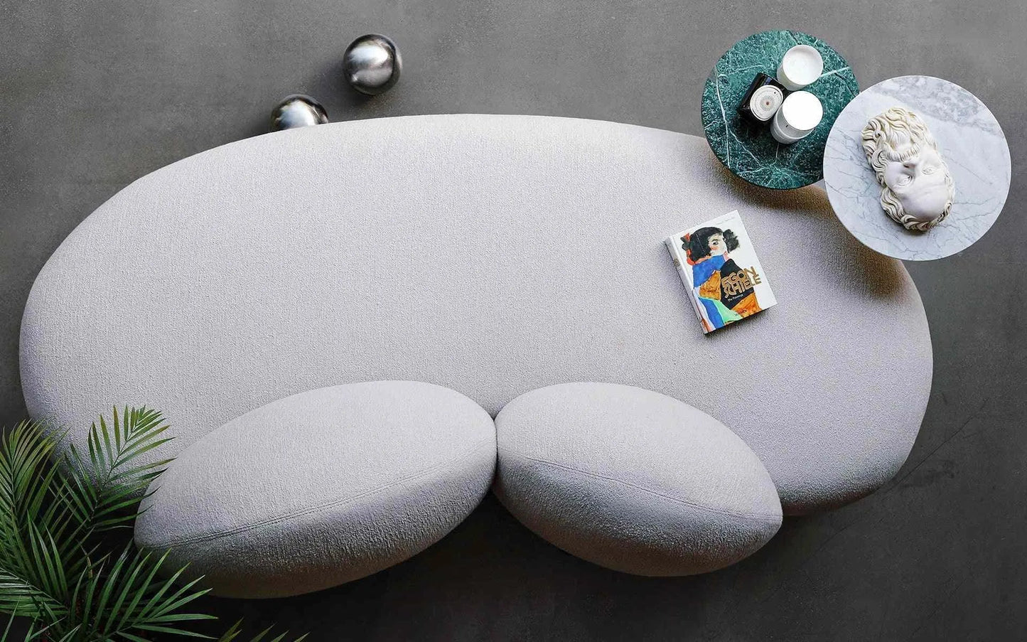 FUYU TWO-SEAT SOFA White - NETHORECA