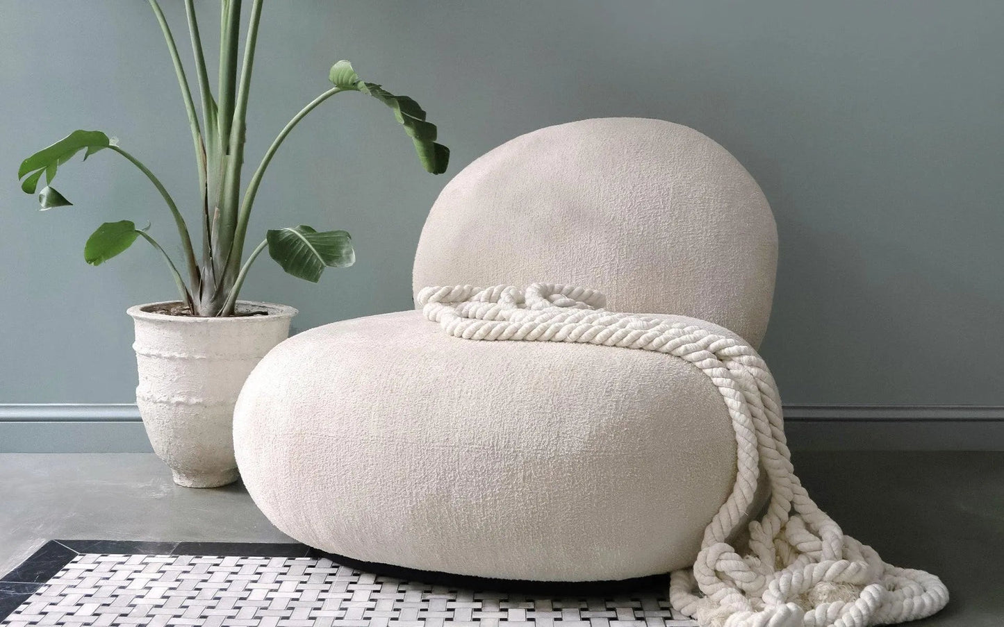FUYU ARMCHAIR White - NETHORECA